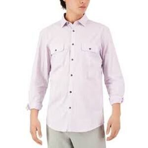 Alfani Men's Cotton Regular Fit Button-Down Shirt Size XXL $50
